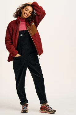 Lucy & Yak Original - Corduroy Dungarees in Black Outlet