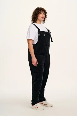 Lucy & Yak Original - Corduroy Dungarees in Black Outlet