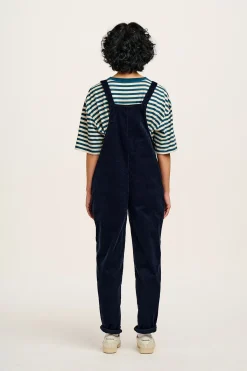 Lucy & Yak Original - Corduroy Dungarees in Sailor Blue Clearance
