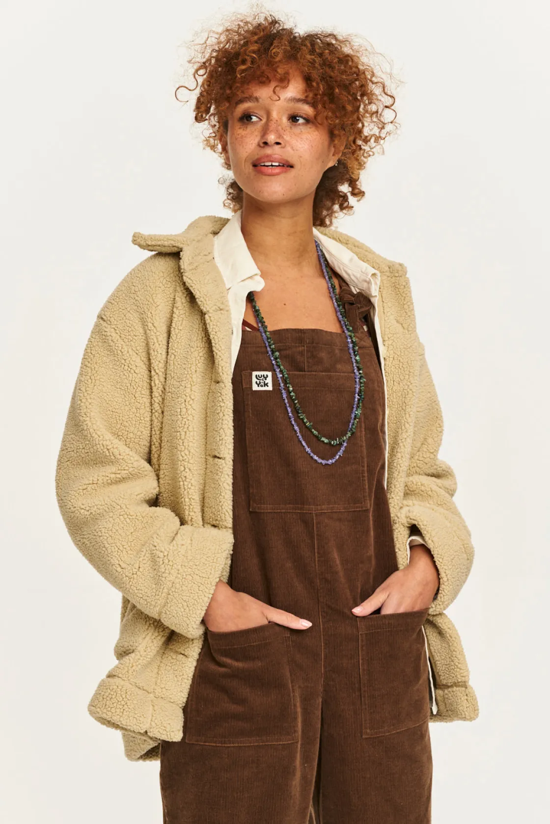Lucy & Yak Original - Corduroy Dungarees in Cocoa Brown Outlet