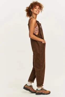 Lucy & Yak Original - Corduroy Dungarees in Cocoa Brown Outlet
