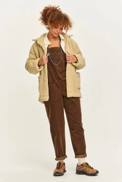 Lucy & Yak Original - Corduroy Dungarees in Cocoa Brown Outlet
