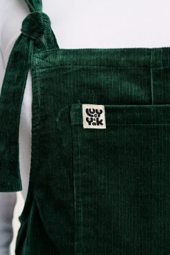 Lucy & Yak Original - Corduroy Dungarees in Posy Green Clearance