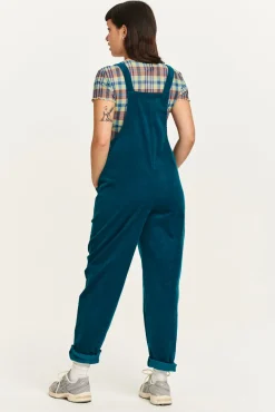 Lucy & Yak Original - Corduroy Dungarees in Teal Sale