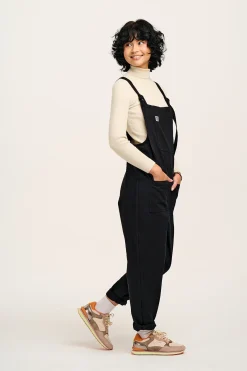 Lucy & Yak Original - Cotton Dungarees in Black Sale