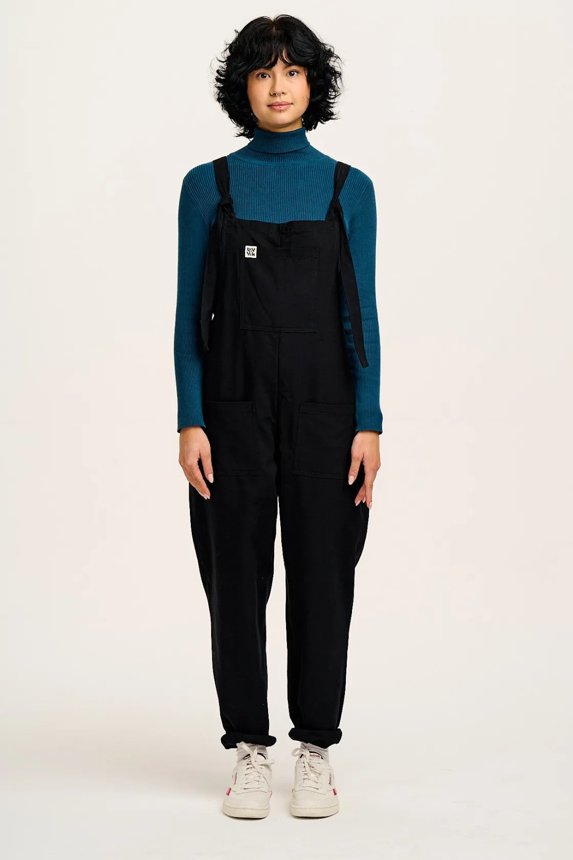 Lucy & Yak Original - Cotton Dungarees in Black Sale