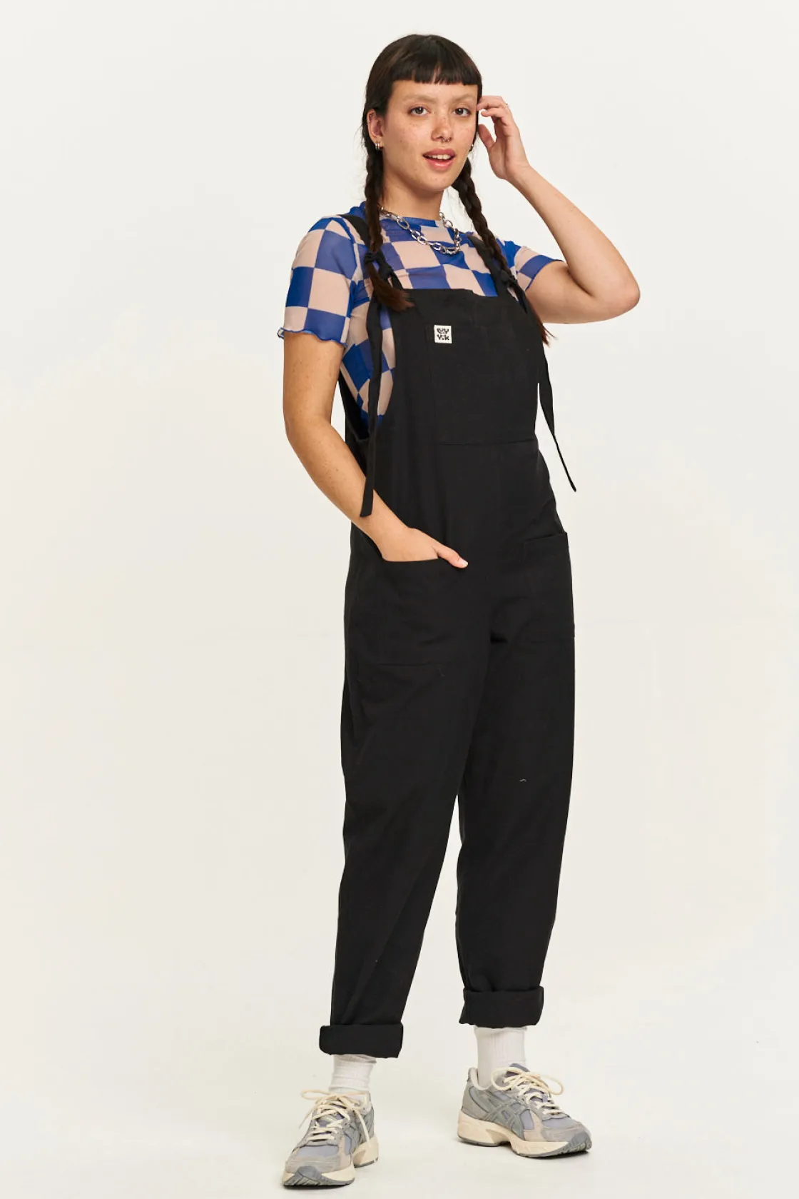 Lucy & Yak Original - Cotton Dungarees in Black Sale