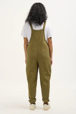 Lucy & Yak Original - Cotton Dungarees in Dark Olive Sale