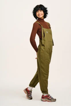 Lucy & Yak Original - Cotton Dungarees in Dark Olive Sale
