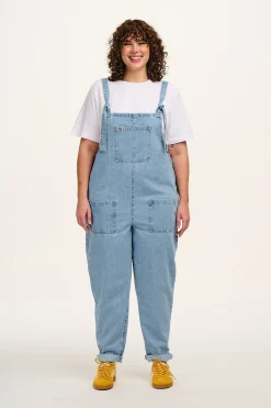 Lucy & Yak Original - Denim Dungarees in Light Wash Blue Sale