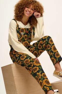 Lucy & Yak Original - Twill Dungarees in Sunflower Print Best