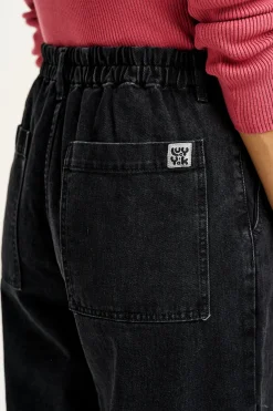 Lucy & Yak Phoenix - Cargo Trousers in Black Denim Clearance