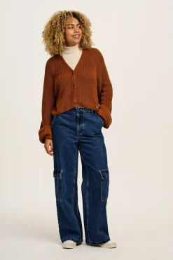Lucy & Yak Phoenix - Cargo Trousers in Blue Denim New