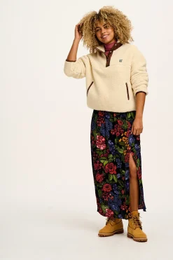 Lucy & Yak Poppy - Elasticated Waist Skirt in Maria Print Discount