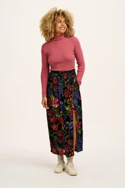 Lucy & Yak Poppy - Elasticated Waist Skirt in Maria Print Discount