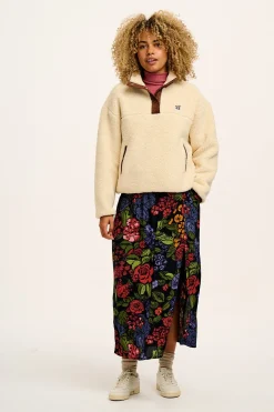 Lucy & Yak Poppy - Elasticated Waist Skirt in Maria Print Discount