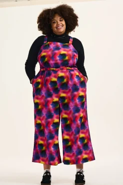 Lucy & Yak Presley - Cotton Jumpsuit in Digital Blur Print New