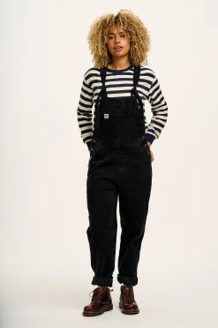 Lucy & Yak Reuben - Denim Dungarees in Washed Black Hot