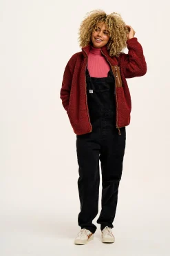 Lucy & Yak Reuben - Denim Dungarees in Washed Black Hot