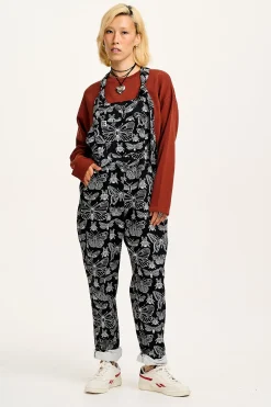 Lucy & Yak Reuben - Twill Dungarees in Papilio Print Best