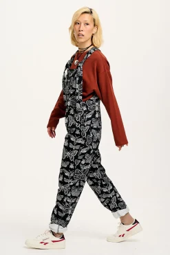 Lucy & Yak Reuben - Twill Dungarees in Papilio Print Best