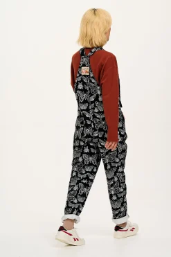 Lucy & Yak Reuben - Twill Dungarees in Papilio Print Best