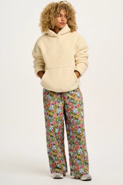Lucy & Yak Rory - Borg Fleece Hoodie in Cream New