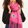 Lucy & Yak Rowan - Super Soft Scarf in Power Pink Sale