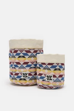 Lucy & Yak Runa - Plant Pot Cover in Diamond Jacquard Print (2 Pack) Hot
