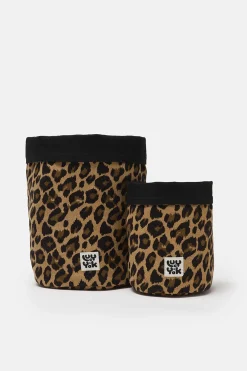 Lucy & Yak Runa - Plant Pot Covers in Cotton Leo Print (2 Pack) Best