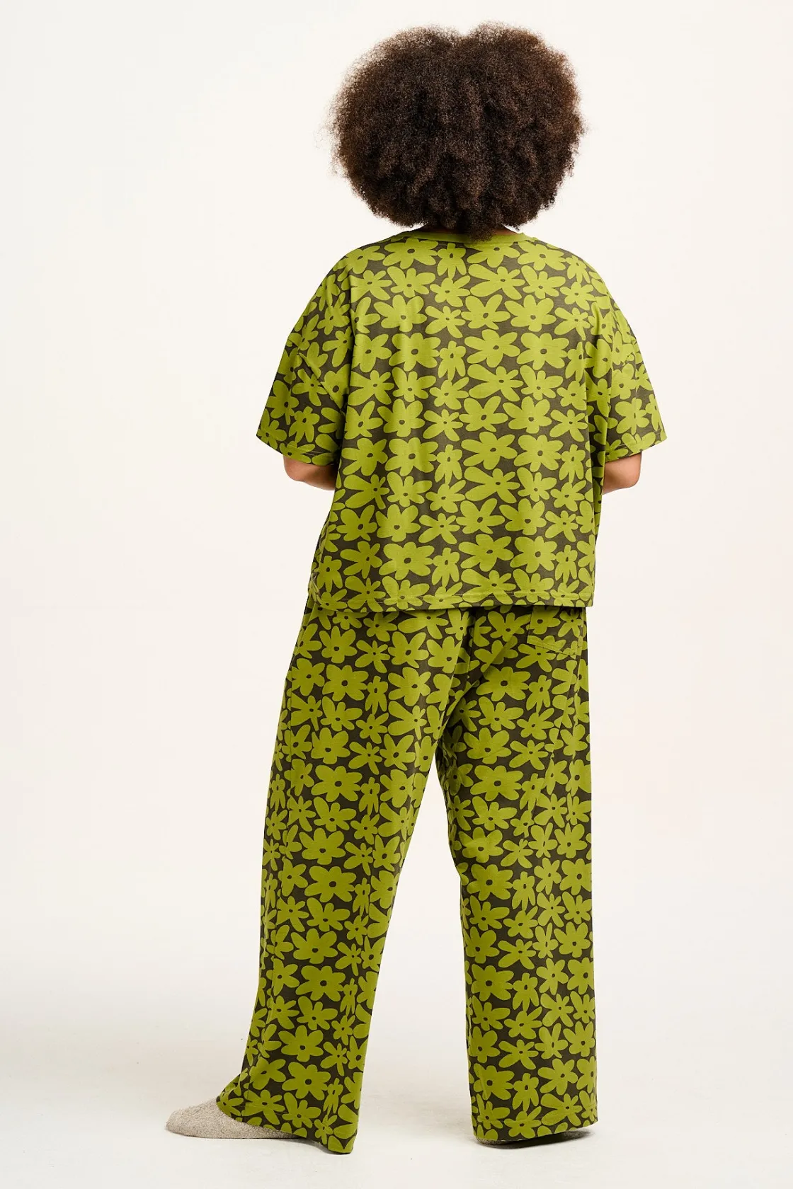 Lucy & Yak Sabrina - Soft Pyjamas in Bubble Floral Print Fashion