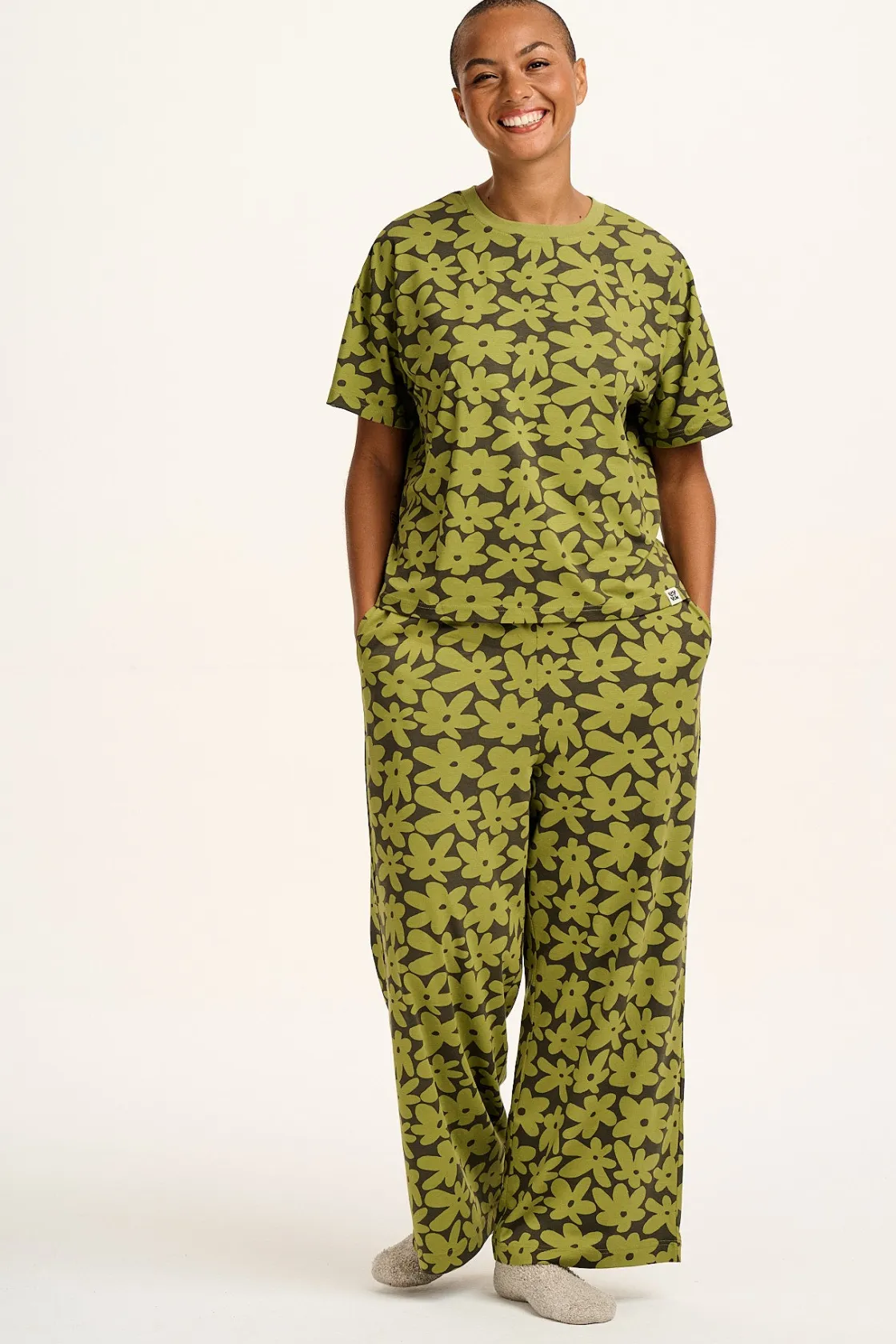 Lucy & Yak Sabrina - Soft Pyjamas in Bubble Floral Print Fashion