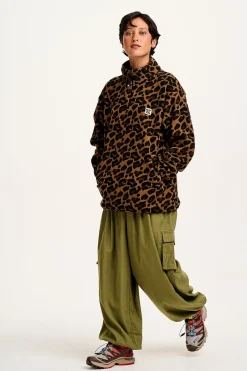 Lucy & Yak Stevie - Polar Fleece in Leopard Print Best