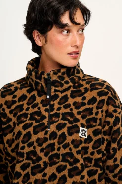 Lucy & Yak Stevie - Polar Fleece in Leopard Print Best