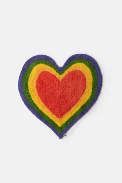 Lucy & Yak Tomas - Rainbow Heart Rug Outlet
