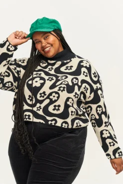 Lucy & Yak Toni Roll Neck Jumper: ORGANIC COTTON - Lou Discount
