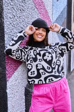 Lucy & Yak Toni Roll Neck Jumper: ORGANIC COTTON - Lou Discount