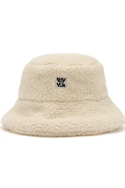 Lucy & Yak Travis - Borg Fleece Bucket Hat in Cream New
