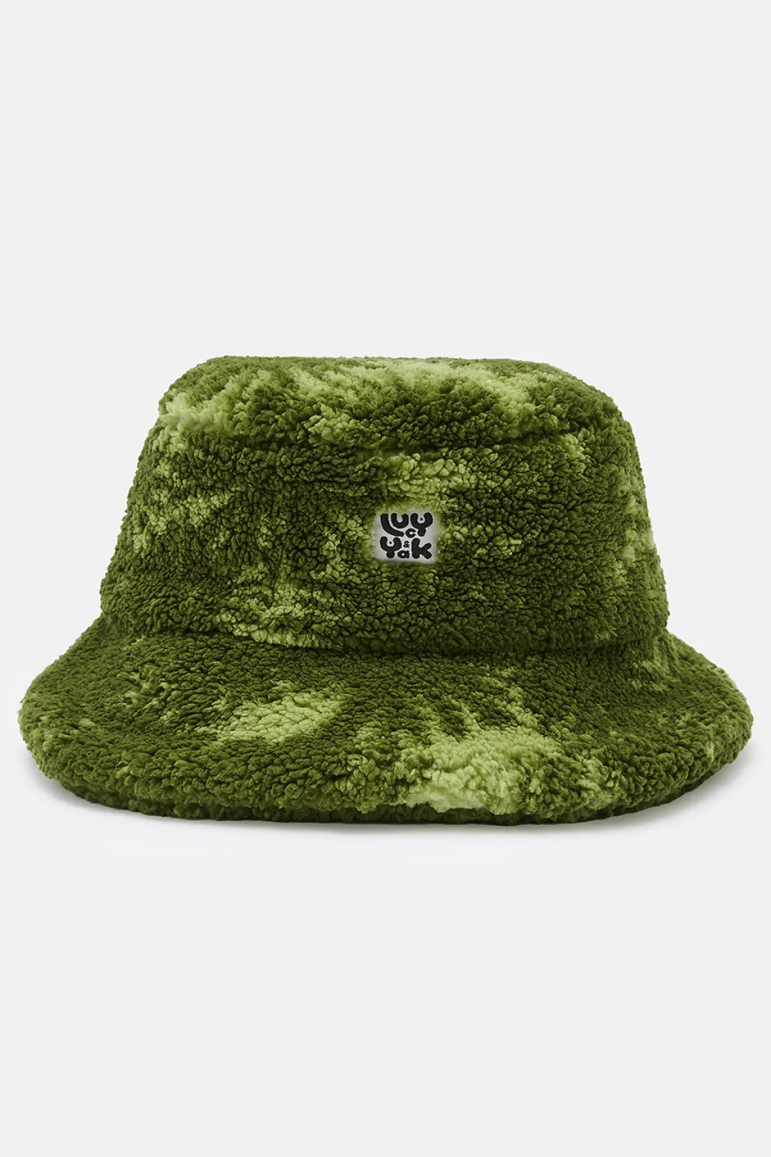 Lucy & Yak Travis - Borg Fleece Bucket Hat in Green Sequoia Print Discount
