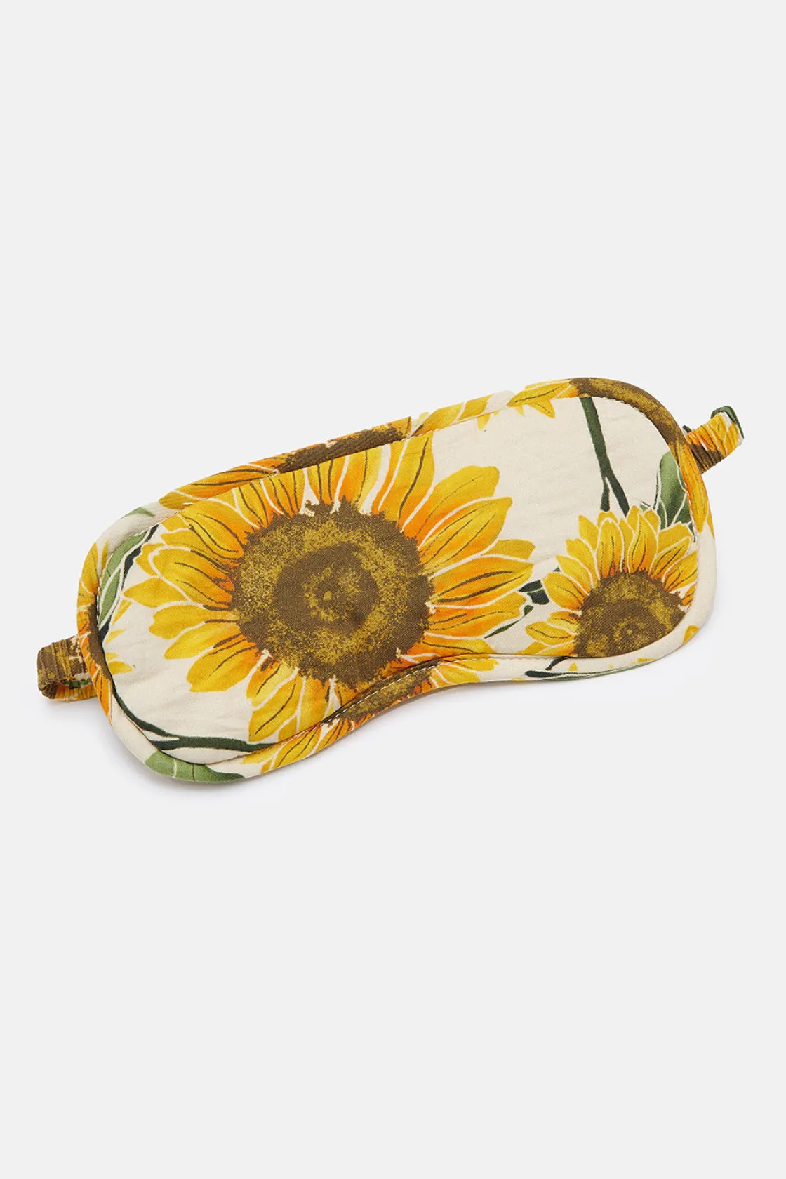 Lucy & Yak Yaima - Eye Mask in Cream Sunflower Print Online