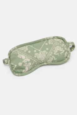 Lucy & Yak Yaima - Eye Mask in Green Eldorado Print Best