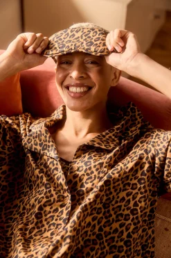 Lucy & Yak Yaima - Eye Mask in Leopard Print Sale