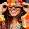 Lucy & Yak Yaima - Eye Mask in Ncuti Tartan Print Best